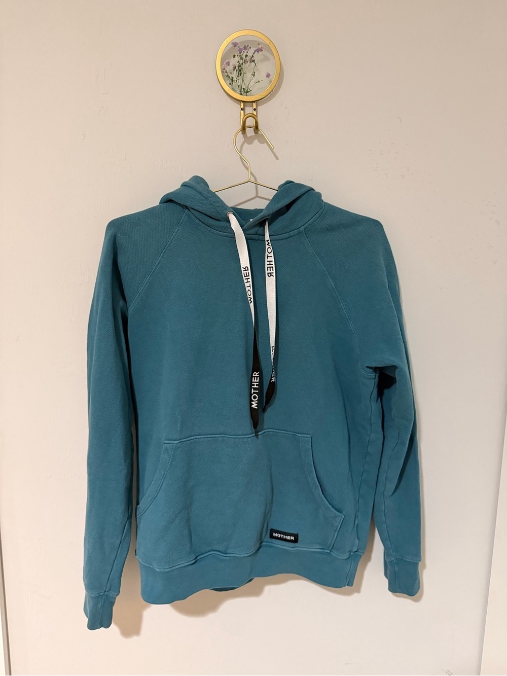 MOTHER “The Loafer” Hoodie with Branded Drawstrings
